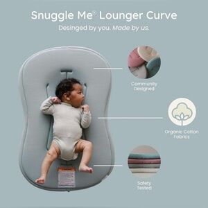 Open Box Snuggle Me Organic Curve Infant Lounger
